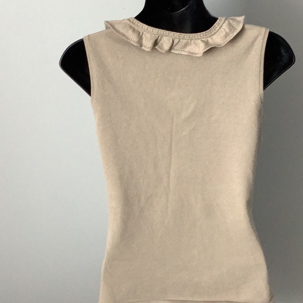 Jessica~ Ruffled Knit Shell - Picture 6 of 7